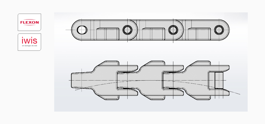Introducing the Flexon CC600 Case Conveyor Chain - Bearings 2000